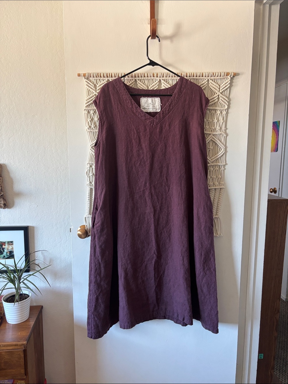 NPL A-line Dress in grapewine